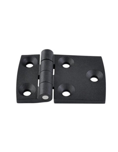 Dobradiça asimmetrico 60X40 náilon preto - Parafuso Express