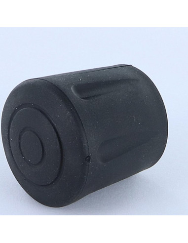 Ponteira redonda preenchida de borracha galvanizada Preto para Tubo 18 con 19