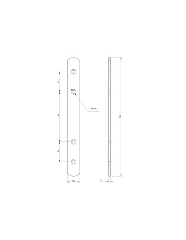 Perno CONJUNTO plano 19,5 x 190 Aço zinco branco