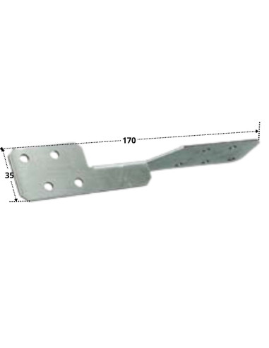 Perno de VIGAS Tipo con sendzimir 35X170 forte resistência à corrosão Aço galvanizado a quente