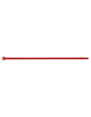 Abraçadeira de aperto em aço inoxidável Nylon veremelho 4,8X290