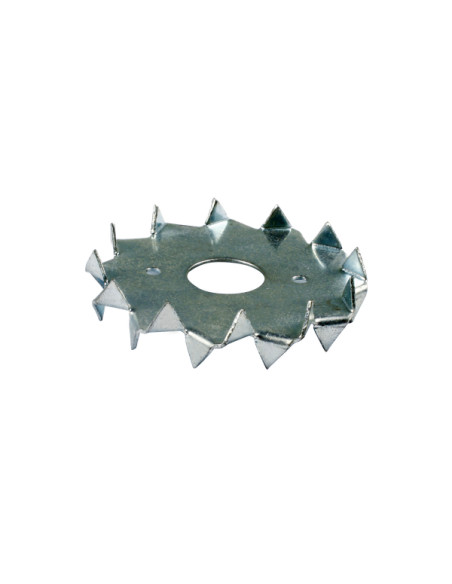 CRAMPON de estrutura dupla DENTES 48X17 Aço zinco branco