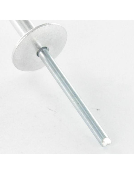 Blindklinknagels Aluminium Staalstaaf 3,2 x 8 espessura de serrilha 3 con 5 cabeça extra larga ALX