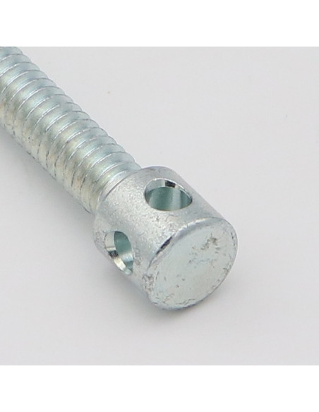 Parafuso de montagem de móveis/camas Aço zinco branco M7X45 cabeça 4 buracos