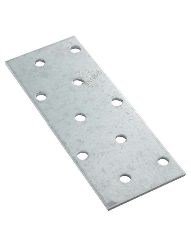 Placa de montagem Aço zinco branco sendzimir 80x240 espessura 2