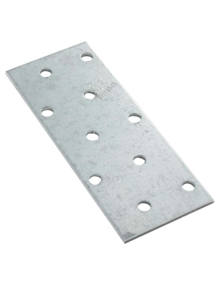 Placa de montagem Aço zinco branco sendzimir 80x240 espessura 2