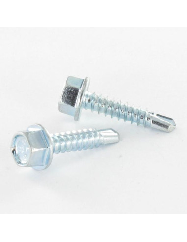 FASTOVIS cabeça hexagonal 6,3X105 Aço zinco branco