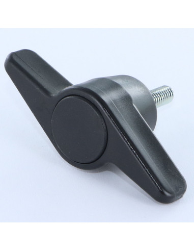 Manípulo borboleta de aperto náilon preto MACHO M6X16