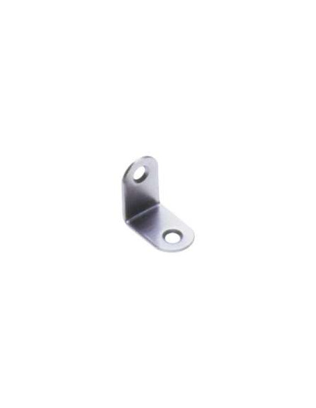 Curva 24X24X15 2 orifícios diâmetro 4,5 Aço zinco branco