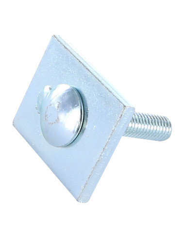 FOLHETO 40X32X5 + Parafuso cabeça redonda gola quadrada 8X40 Aço zinco branco
