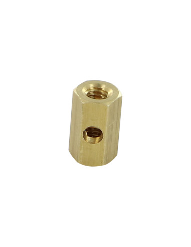 LIMITES Bronze hexagonal 7X12 perfurada e roscada M4/P70 junta plana