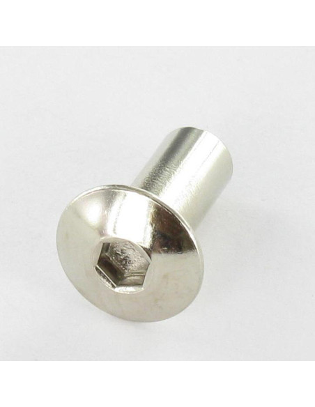 Parafuso de rebite FEM cabeça de cogumelo chave de 4 13X16 TB5X12 Aço niquelado