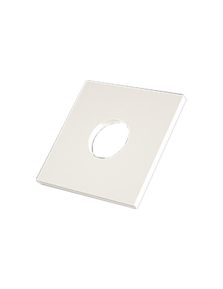 Rondela quadrado natural nylon M10X30X3 - Parafuso Express