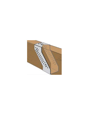 Conector para vigas de madeira sendzimir 63X175 - Parafuso Express