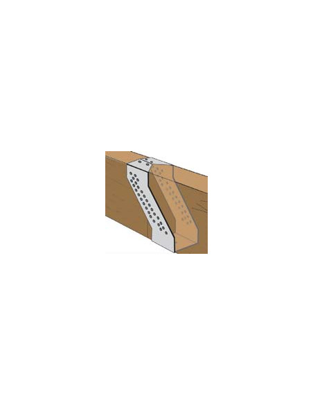 Conector para vigas de madeira sendzimir 63X175 - Parafuso Express