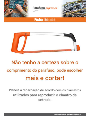 Perno roscado M18 comprimento 1 metro natural nylon