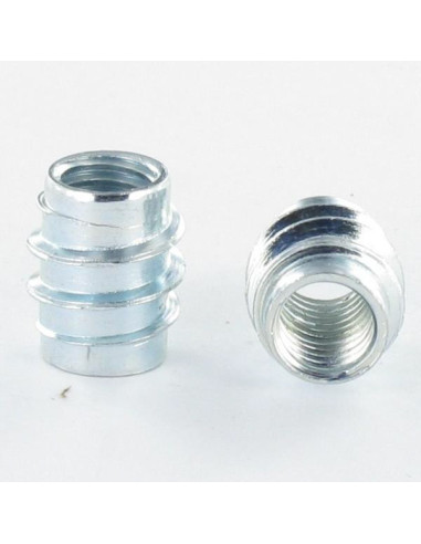 Inserto não ranhurada Aço bruto M8 15X15 - Parafuso Express