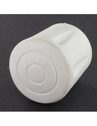 Ponteira redonda preenchida de borracha galvanizada branco para Tubo 25 con 26