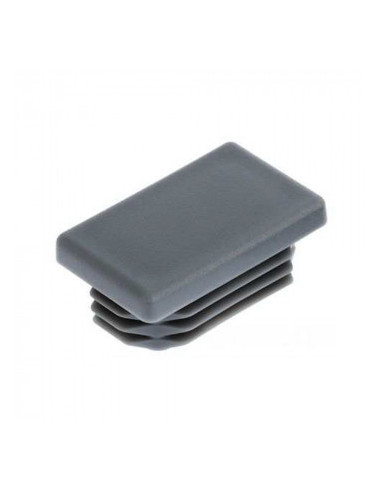 Tampa retangular para tubo 35X10 Espessura da chapa do tubo 0,8 con 2 polietileno preto
