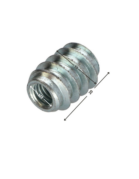 Inserto não ranhurada Zinco cr3 96 horas de nevoeiro salino sem corrosão vermelha M8 15X20