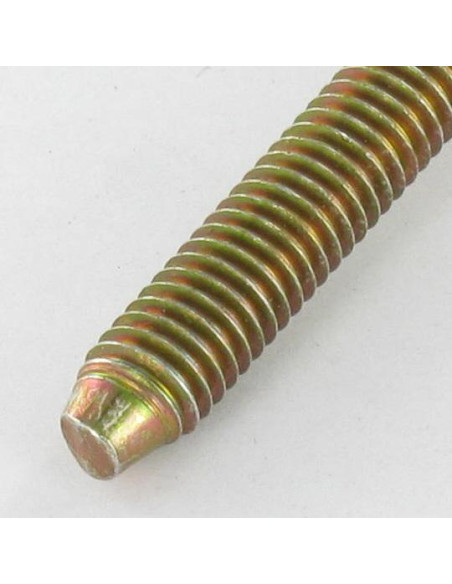 PARAFUSO cabeça de cogumelo hexagonal oca M6X47 roscado sobre 32 perno cónico Dicromato