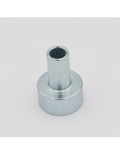 Espaçador ombro 24X33 perfurado 8 Aço zinco branco