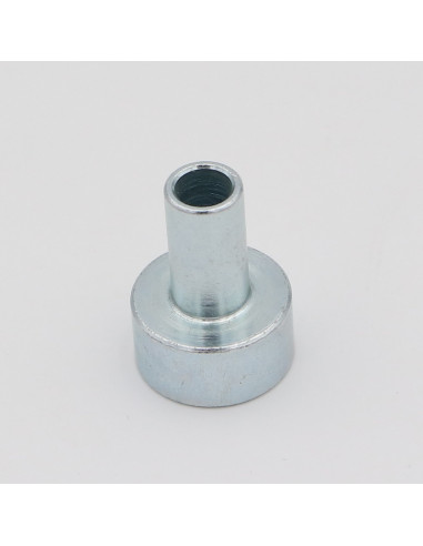 Espaçador ombro 24X33 perfurado 8 Aço zinco branco