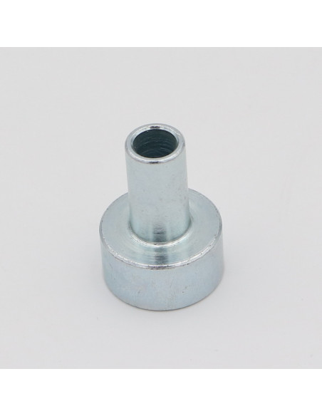 Espaçador ombro 24X33 perfurado 8 Aço zinco branco
