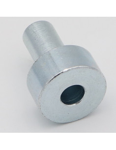 Espaçador ombro 24X33 perfurado 8 Aço zinco branco 2