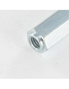 Espaçador cilíndrica 10X30 M6 Aço zinco branco 2