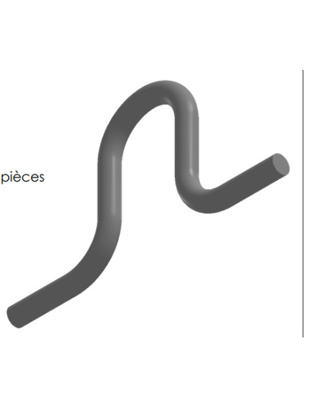 Redondo SELAGEM DOBRAR DIAM20 310X165 forte resistência à corrosão Aço galvanizado a quente
