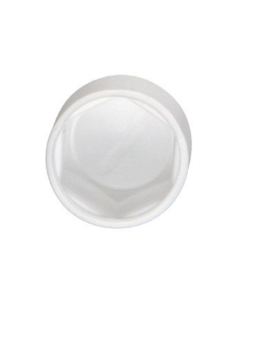 Tampa de proteção de porca ou tampa de proteção para cabeça de parafuso cabeça hexagonal M8 Polietileno branco