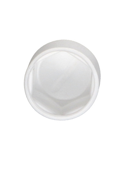 Tampa de proteção de porca ou tampa de proteção para cabeça de parafuso cabeça hexagonal M8 Polietileno branco
