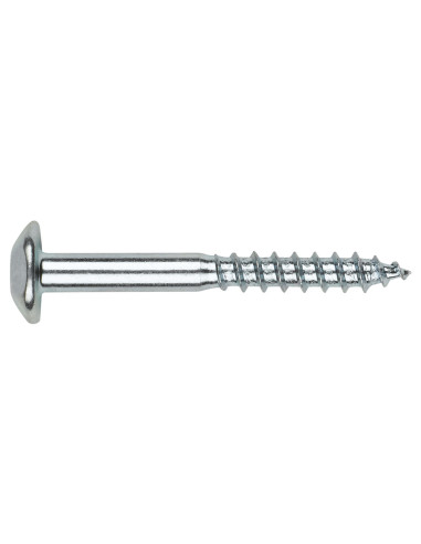 PARAFUSO dobradiça Seguro 2 peças TORX T40 6X70 Aço zinco branco