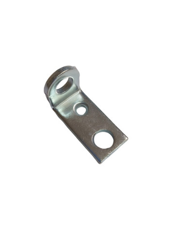 Cantoneira de fixação com ilhó 34,5 x 21 x 16,5 Aço zinco branco
