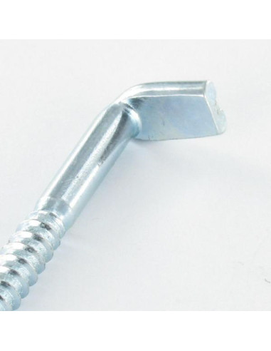Escápulas con Parafuso SALTO PLANO sulcada 5,2 x 50 liso Aço zinco branco