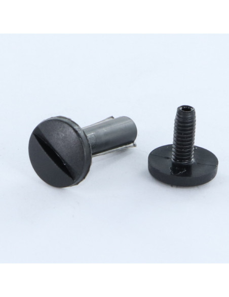 Parafuso de rebite M6X90 diâmetro Tubo 8 náilon preto 2 peças macho fêmea