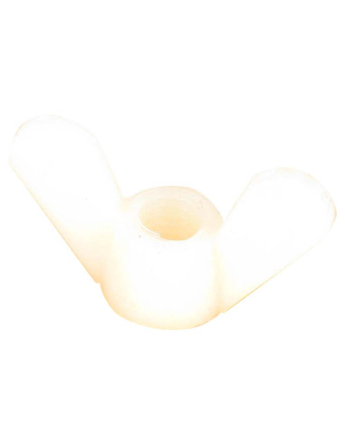 Porca borboleta natural nylon M4 - Parafuso Express