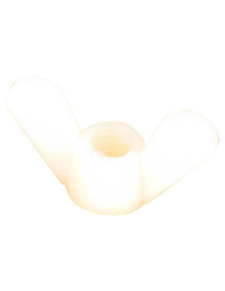 Porca borboleta natural nylon M4 - Parafuso Express