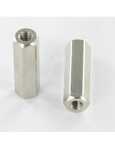 Espaçador Bronze niquelado hexagonal 5X17 M3 - Parafuso Express