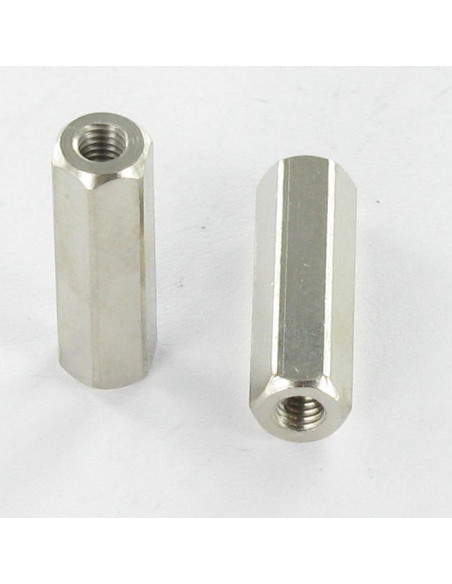 Espaçador Bronze niquelado hexagonal 5X17 M3 - Parafuso Express