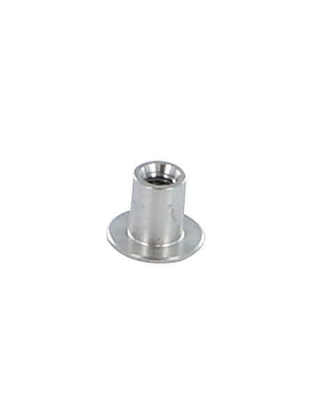Porca rebitar cabeça plana hexagonal oco 9X6,75 M3 Aço inoxidável