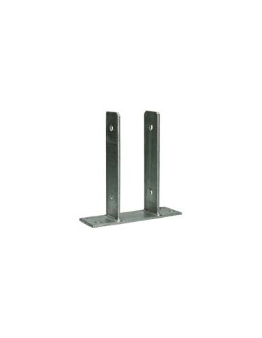 Postbasis forma U 71X50X200 forte resistência à corrosão Aço galvanizado a quente