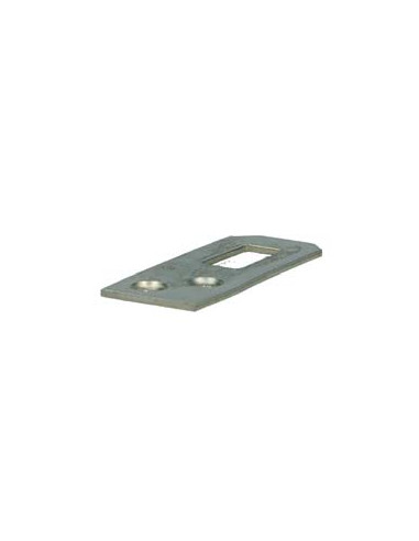 Placa porta CASACO Aço zinco branco 20X50 - Parafuso Express