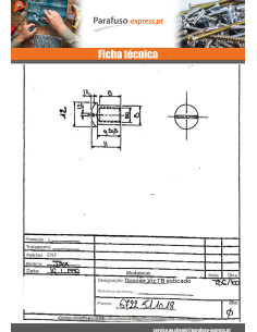 Porca rebitar cabeça panela sulcada 8X9 M6X8 Aço inoxidável 2