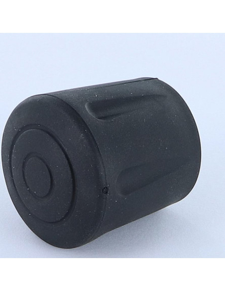 Ponteira redonda preenchida de borracha galvanizada Preto para Tubo 8 con 9