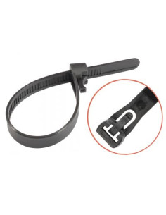 Braçadeiras reabertasCliquez pour utiliser cette solution 7,6X300 náilon preto poliamida 6.6