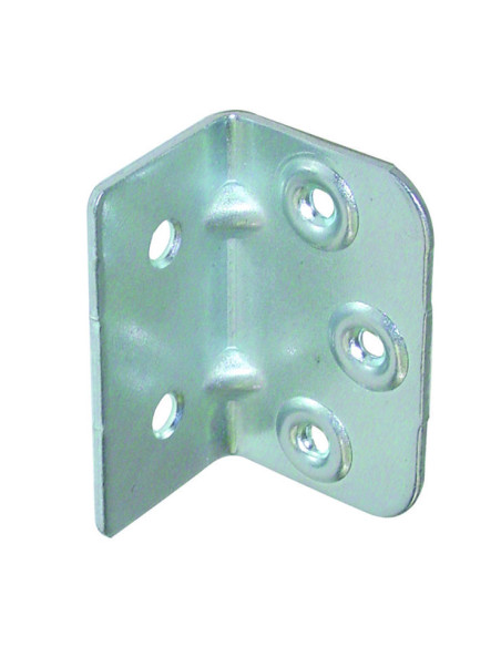 Cantoneira de fixação reforçada estampada 640X400X20 Aço zinco branco