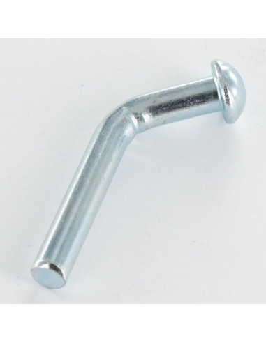 Pino de segurança para racks e prateleiras cabeça redonda 6X45 Aço zinco branco