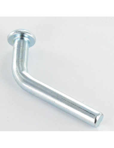 Pino de segurança para racks e prateleiras cabeça redonda 6X45 Aço zinco branco